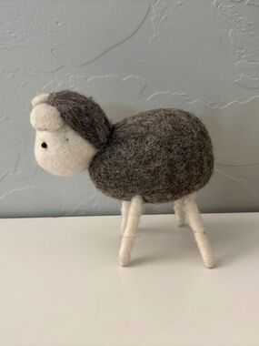 Handcrafted Felted Sheep Figure